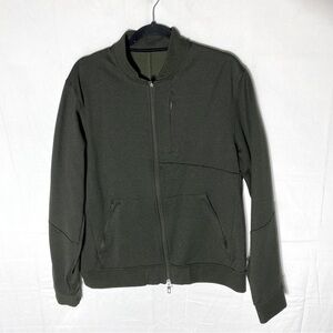 Lululemon Athletica Men’s Dark Olive Green Full Zip Sweatshirt Cardigan L